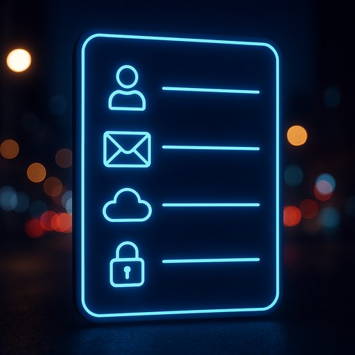GB444 data categories outline